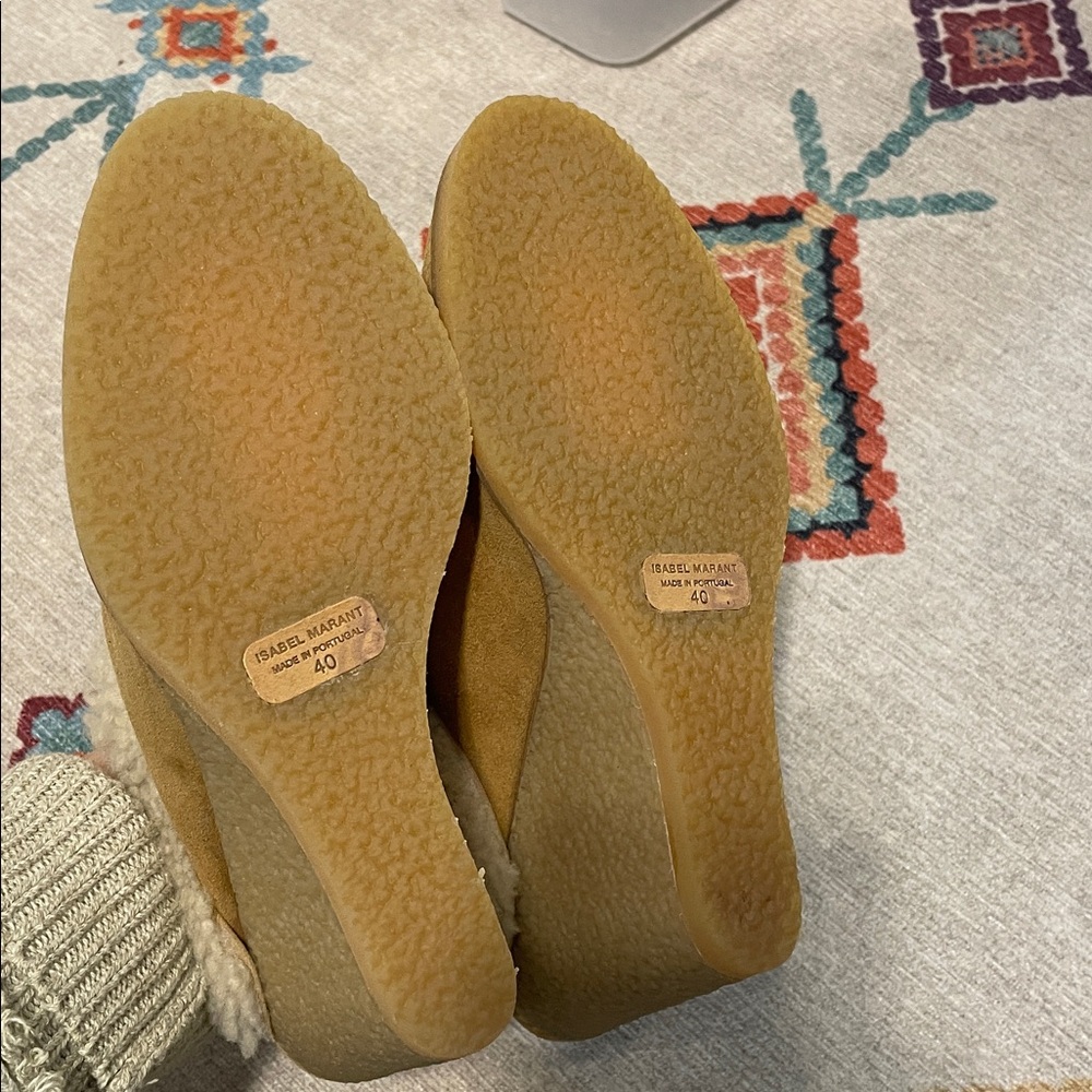 Isabel Marant Takita Shearling wedge mules - Picture 6 of 9